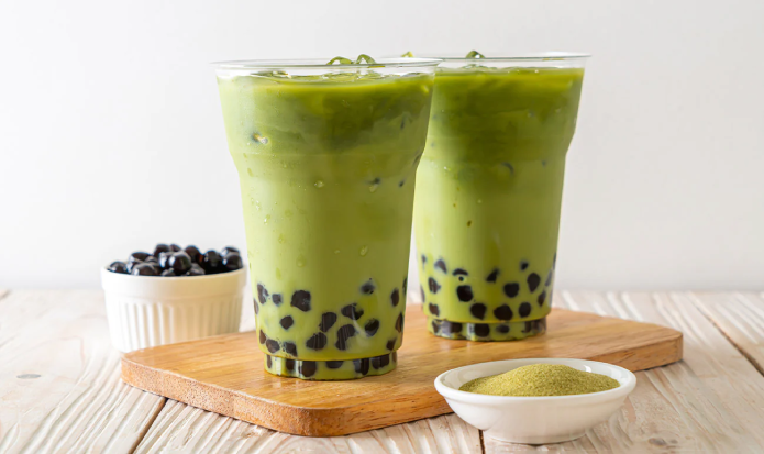 Bubble tea al matcha