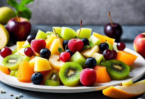 Frutta fresca in stile dessert